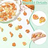 40Pcs 8 Styles Baking Paint Alloy Charms ENAM-CJ0007-06-3