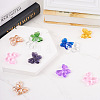 16Pcs 8 Colors Transparent Glass Beads GLAA-TA0001-16-5