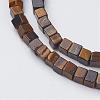 Natural Tiger Eye Beads Strands G-G968-H05-3