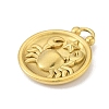 Real 18K Gold Plated Tone 304 Stainless Steel Pendants STAS-K291-01G-08-2