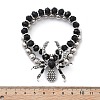 Punk Style Alloy Plastic Charm Bracelets BJEW-K269-01P-7