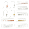 CHGCRAFT 72Pcs 4 Colors Transparent Resin Earring Hooks RESI-CA0001-44-1