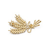 Rhinestone Brooch Pin PALLOY-K002-01KCG-02-2