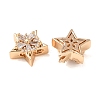 Brass Micro Pave Cubic Zirconia Beads CU-CBAEC99-31G-01-2