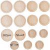 15Pcs 3 Size Stainless Steel Brooch Cabochon Bezel Settings FIND-OC0001-79-1