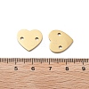 304 Stainless Steel Laser Cut Heart Connector Charms STAS-M111-16G-02-3