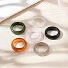 Natural Agate Rings RJEW-S042-04-B-3