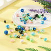 160Pcs 8 Colors Assembled Synthetic Stone and Trochus Shell Beads G-TA0002-31D-7
