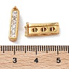 925 Sterling Silver Cubic Zirconia Twister Clasps STER-WH0007-28B-G-4