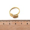 304 Stainless Steel Open Cuff Ring for Women RJEW-F169-02G-5