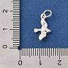 925 Sterling Silver Bird Charms STER-G043-04S-3