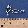 925 Sterling Silver S Shape Clasps X-STER-A009-17-3