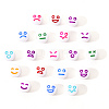 White Opaque Acrylic Beads MACR-YW0001-20F-7