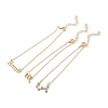 3Pcs Alloy Rhinestones Anklets LS-AJEW-S083-01G-09-2