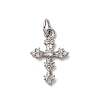 Brass Micro Pave Cubic Zirconia Pendants KK-P308-25P-1
