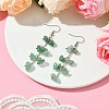 Natural Green Aventurine Dangle Earrings for Women EJEW-TA00553-02-2