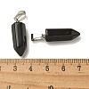 Natural Obsidian Pendants G-Z067-07P-10-4