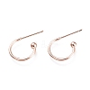 304 Stainless Steel Earring Hooks STAS-K211-01RG-1