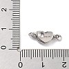 925 Sterling Silver Box Clasps STER-H111-07B-P-4