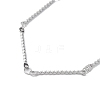 Non-Tarnish 304 Stainless Steel Twist Bar Link Chain Bracelet BJEW-K226-04P-2