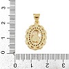Brass Micro Pave Cubic Zirconia Pendants KK-P323-11C-G01-3