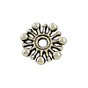 Tibetan Style Alloy Flower Spacer Beads TIBEB-5532-AS-LF-1