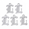 Tarnish Resistant 201 Stainless Steel Pendants STAS-N091-40L-1