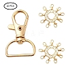 Zinc Alloy Swivel Lobster Claw Clasps PALLOY-YW0001-02G-3