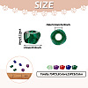  75pcs 5 colors Transparent Resin Beads RESI-TA0001-58-3