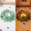 Natural Raw Green Fluorite Candle Holders PW-WG88246-04-1