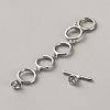 Brass Toggle Clasps KK-WH0110-07P-2