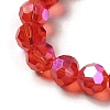 Electroplate Transparent Glass Beads Strands EGLA-A035-T8mm-L01-3
