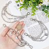Alloy Shoe 3-Strand Curb Chain AJEW-WH0258-700-3