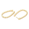 Rack Plating Brass Teardrop Hoop Earrings with Cubic Zirconia EJEW-A103-09G-2