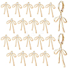 10 Pairs Brass Micro Pave Clear Cubic Zirconia Pendants KK-BC0015-29-1