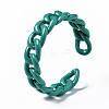 Spray Painted Brass Cuff Rings LS-RJEW-S044-146B-1