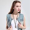 Punk Style Adjustable Leather Necklaces NJEW-BB18105-A-5