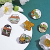 7Pcs 7 Style Outdoor Travel Word Enamel Pins JBR094A-4