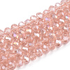 Electroplate Glass Beads Strands EGLA-A044-T3mm-B21-1