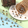 200Pcs 2 Colors Spray Painted Natural Wood Beads WOOD-YW0001-07-6