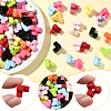 60Pcs Baking Paint Opaque Acrylic Beads OACR-SP0001-91-3