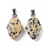 Natural Dalmatian Jasper Pendants G-B041-03P-08-2