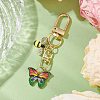 Butterfly Bees Alloy Enamel Pendant Decorations HJEW-JM02688-01-1