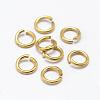 Brass Open Jump Rings KK-P096-08-C-1