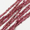 Imported Natural Garnet Beads Strands G-A129-2mm-05-1