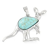 Synthetic Turquoise Pendants G-A176-A10-1