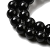 Natural Black Obsidian Beads Strands G-L632-A01-6mm-4