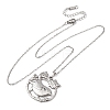 304 Stainless Steel Pendant Cable Chain Necklaces for Men Women NJEW-K308-03E-P-4