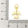 Rack Plating Brass Micro Pave Clear Cubic Zirconia Pendants LS-KK-B093-26G-3