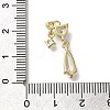 Rack Plating Brass Micro Pave  Cubic Zirconia Pendants KK-M014-13G-3